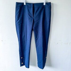 Ann Taylor ankle suit pants with gold buttons size 10